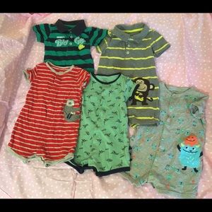 12-18m Carter’s Romper Lot